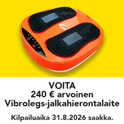 Vibrolegs-jalkahierontalaitteen arvonta