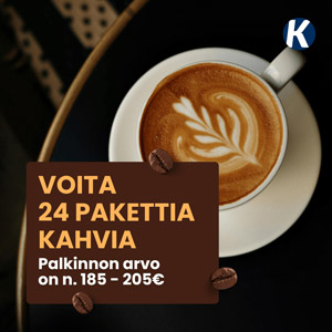 24 pakettia kahvia